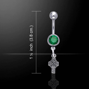 Naval Celtic Cross Belly Chain Naval Celtic Cross Belly Chain
(in Sterling Silver)