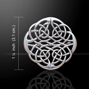 Celtic Weave Knot Pin Brooch with Sterling Silver Celtic Weave Knot Pin Brooch with Sterling Silver
(with Sterling Silver)