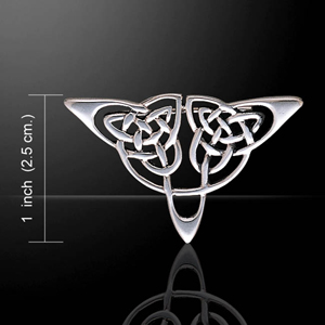 Celtic Knot Silver Sterling Brooch Celtic Knot Silver Sterling Brooch
(Three Point)