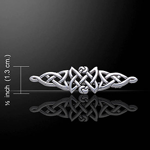 Celtic Knot Silver Brooch Celtic Knot Silver Brooch
(Triangular)
