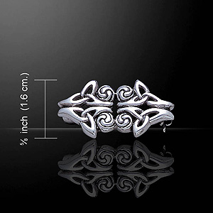 Irish Celtic Knot Triquetra Brooch Irish Celtic Knot Triquetra Brooch
(Sterling Silver)