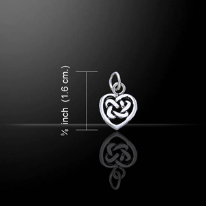 Celtic Knot Heart Shape Charm Celtic Knot Heart Shape Charm
(in Sterling Silver)