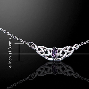 Beautiful Celtic Knot Silver Necklace Beautiful Celtic Knot Silver Necklace
(with Amethyst)