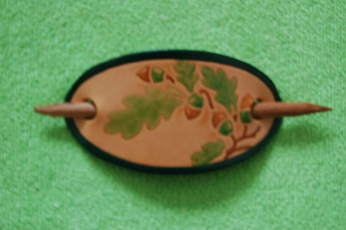 Leather Hair Clip Fuchsia Leather Hair Clip Fuchsia
(Handpainted)