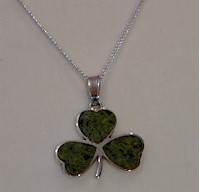 Connemara Marble Shamrock Pendant