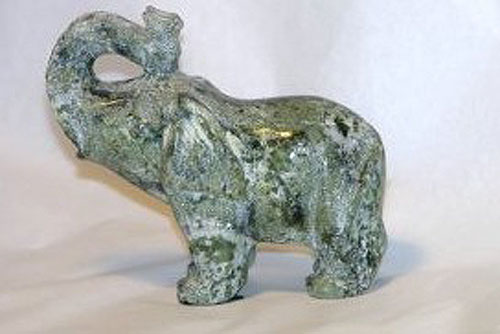 Hand Carved Elephant Hand Carved Elephant
(Connemara Marble)