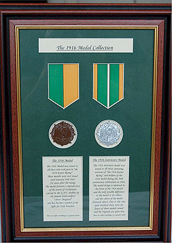 1916 Easter Rising Survivors Medals 1916 Easter Rising Survivors Medals
(Framed Replica Set)