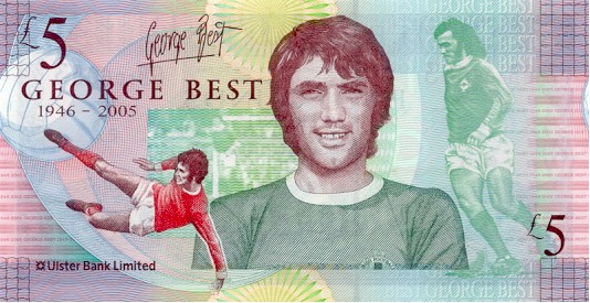 George Best £5 Northern Ireland Note George Best £5 Northern Ireland Note
(Legal Tender)