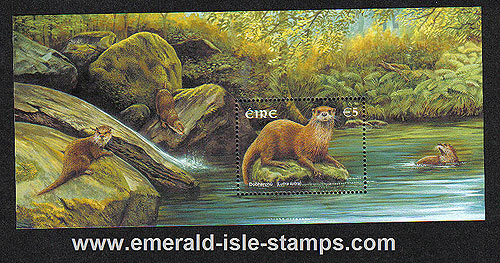 Ireland 2002 Otter 5 Euro Miniature Sht Mnh Rare Ireland 2002 Otter 5 Euro Miniature Sht Mnh Rare