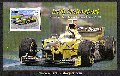 Ireland 2001 Jordan Grand Prix Miniature Sheet Mnh Ireland 2001 Jordan Grand Prix Miniature Sheet Mnh