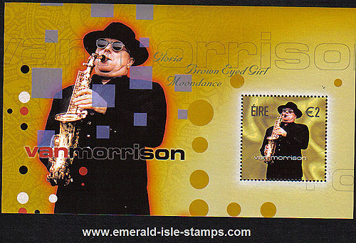 Ireland 2002 Van Morrison Van The Man Min Sheet Mnh Ireland 2002 Van Morrison Van The Man Min Sheet Mnh
