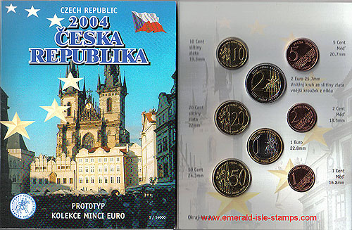Czech Republic Euro Pattern Set Czech Republic Euro Pattern Set
(Year of Issue - 2004)
