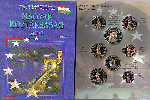 Hungary Magyar Euro Pattern Set Hungary Magyar Euro Pattern Set
(Year of Issue - 2004)