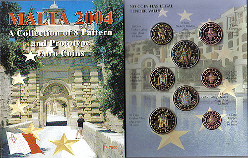 Malta Euro Pattern Set 2004 Malta Euro Pattern Set 2004
(Year of Issue - 2004)