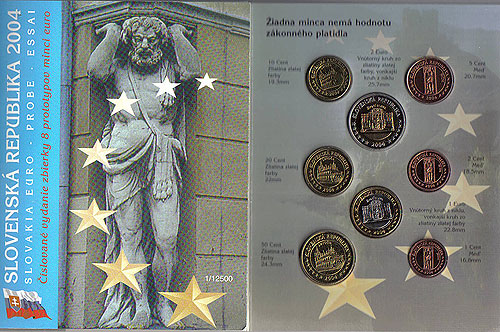 Slovakia Euro Pattern Set Slovakia Euro Pattern Set
(Year of Issue - 2004)