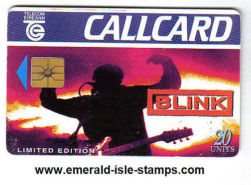 Irish Phone Card - Blink Rock Band