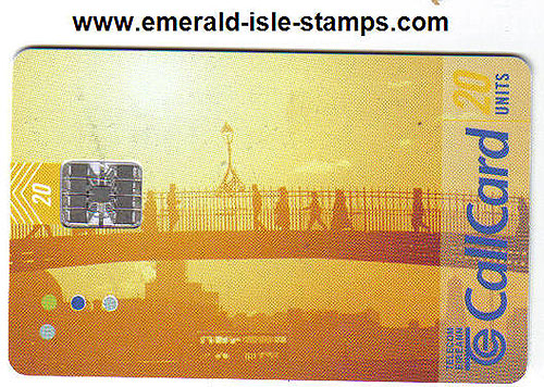 Irish Phonecard � Dublin sunset � Ha�Penny Bridge