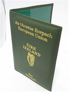 Irish Passport Wallet Holder - Genuine Leather Irish Passport Wallet Holder - Genuine Leather
(Dark Green)