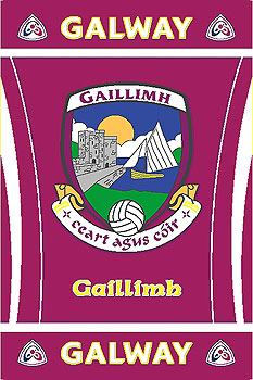 Galway GAA County Crest - Irish County Rug Galway GAA County Crest - Irish County Rug