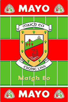 Mayo GAA County Crest - Irish County Rug Mayo GAA County Crest - Irish County Rug