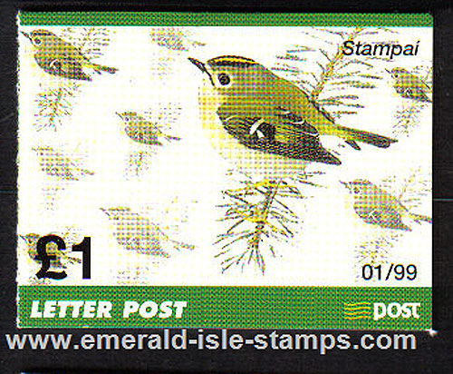 Sb70 (sg) 1999 £1.00 Goldcrest Booklet Sb70 (sg) 1999 £1.00 Goldcrest Booklet