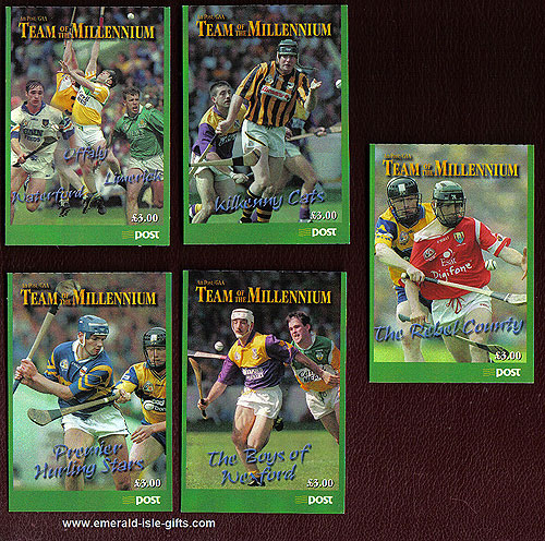Sb80/84 (sg) 2000 Set Of 5 Hurling Team Of Mill Bklets Sb80/84 (sg) 2000 Set Of 5 Hurling Team Of Mill Bklets