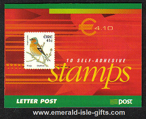 Sb97 (sg) 2002 Birds Self Adh 4.10 euro Booklet National Sb97 (sg) 2002 Birds Self Adh 4.10 euro Booklet National