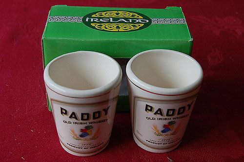 Paddy Irish Whiskey Shot Glasses Paddy Irish Whiskey Shot Glasses
(Set of 2)