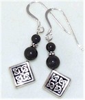 Kilkenny Marble Drop Earrings - Diamond
(Celtic Knot Diamond)