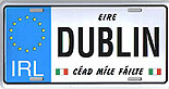 Irish Tricolor & Harp
(Metal License Plate)