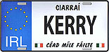 Kerry Cead M�le F�ilte
(Irish Metal License Plate)