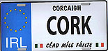 Cork Cead M�le F�ilte
(Irish Metal License Plate)