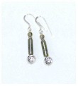 Connemara Marble Celtic Drop Earrings
(sterling silver)