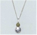 Connemara Marble Pendant
(Circle Celtic Knot Design)