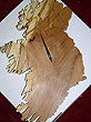 Wooden Ireland Clock - Beech
(Carved from Beech Tree)