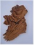 Carved Cherry Irish Map Clock
(by Paul McEvoy)