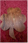 Dark Walnut Irish Shamrock Clock
(by Paul McEvoy)