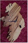 Caved Map of Ireland clock
(by Paul McEvoy)