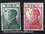 Ireland 1953 Robert Emmet Patriot Used Set Of 2