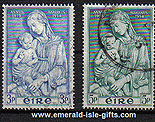 Ireland 1954 Marion Year Used Set Of 2