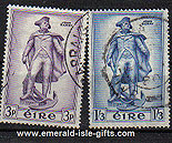 Ireland 1956 John Barry Father Of Us Navy Used Set Of 2