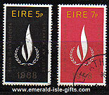 Ireland 1968 Human Rights Set Of 2 Used