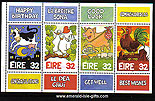 Ireland 1997 Greetings Mnh Pane Of 4