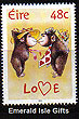 Ireland 2004 Love Stamp Two Monkeys In Love Mnh