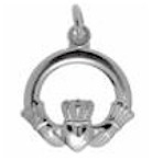 Irish Celtic Claddagh Charm
(Sterling Silver)