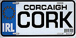 Cork Fun Metal Irish License Plate
(Measures 12" x 6" inches)
