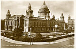 Antrim - Belfast - City Hall from E. Belfast
(old b/w Irish photo)