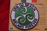 Erin Go Bragh Irish Embroidered Badge Patch
(Iron or Sew On)