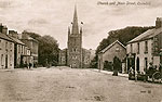 Cavan - Cootehill - Church and Main St
(old b/w Irish photo)