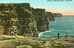 Clare - Cliffs of Moher - Cliffs
(old colour Irish photo)